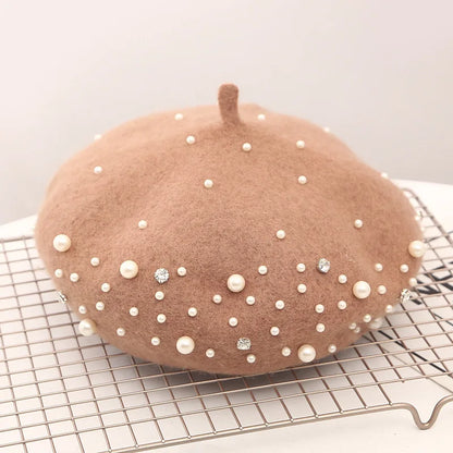 Béret Femme Hiver Perle - La Maison du Chapeau