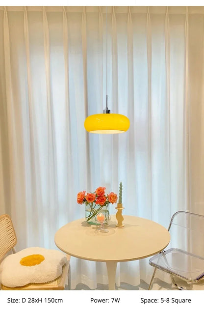 Lampe Suspendue de Chevet Nordique en Verre