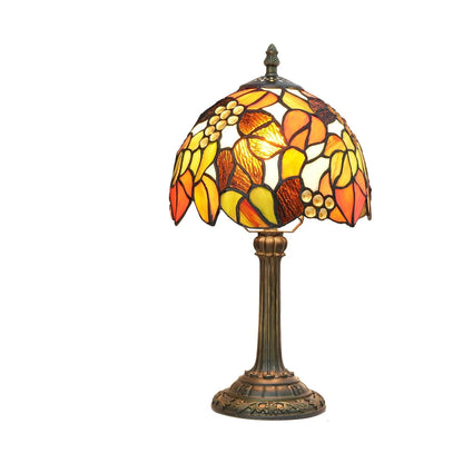 Lampe de chevet Tiffany en Verre Vitrail avec Motif