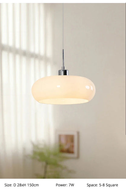 Lampe Suspendue de Chevet Nordique en Verre