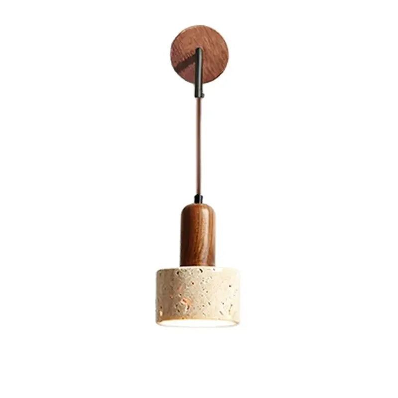 Lampe de chevet Murale Ajustable en Marbre Travertin