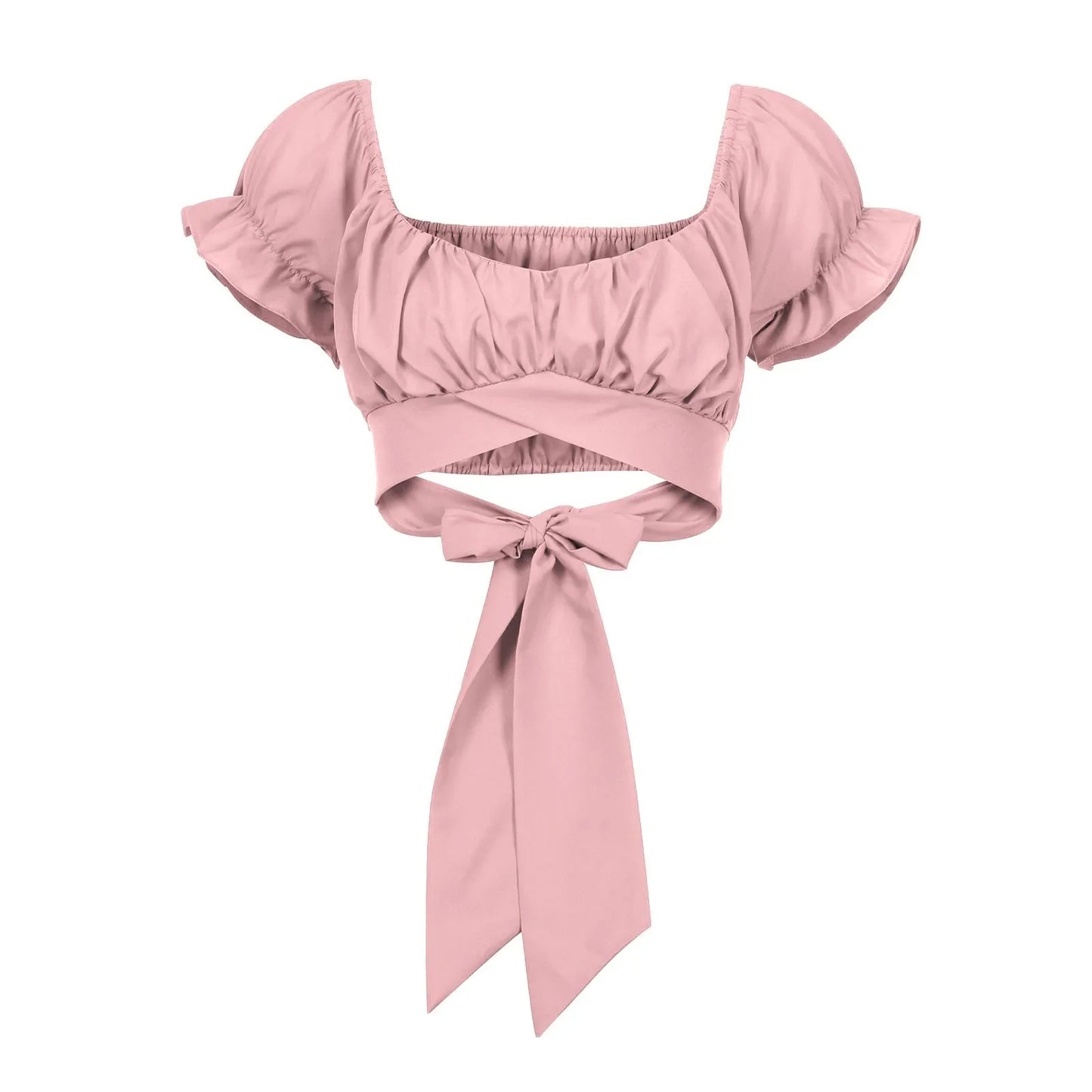 Rose poudré crop top