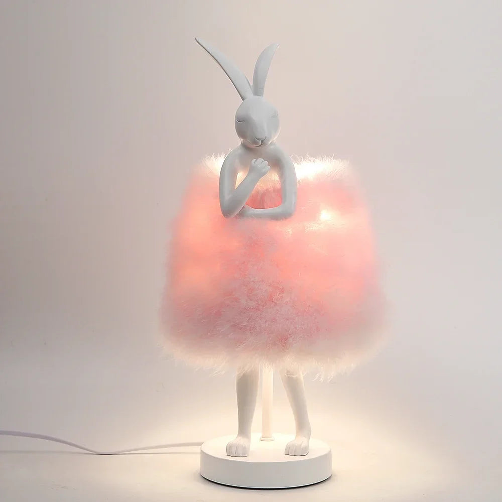 Lampe de Chevet Plume en Forme de Lapin