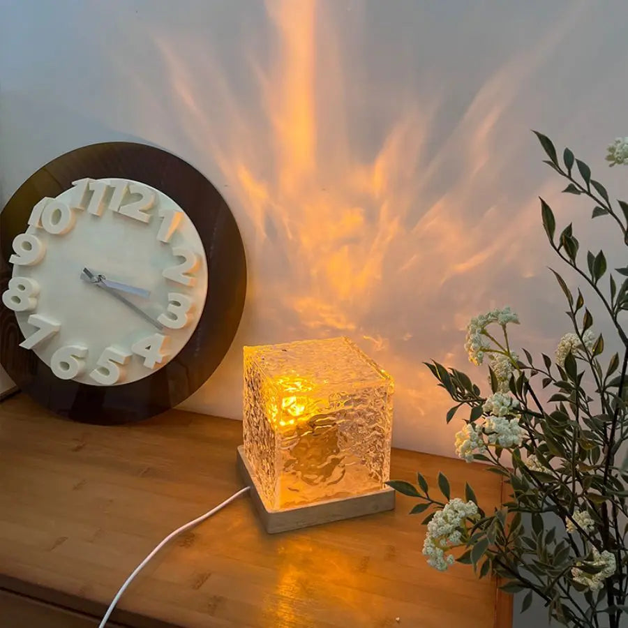 Lampe de Chevet Projecteur Cube Moderne