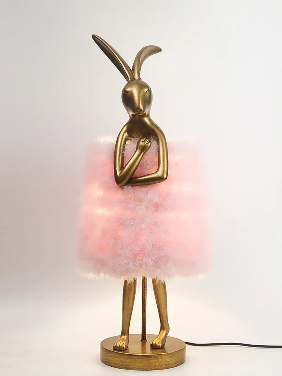 Lampe de Chevet Plume en Forme de Lapin