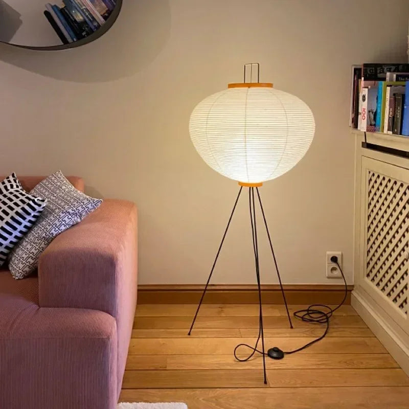 Lampe de Chevet Japonaise en Papier de Riz Akari