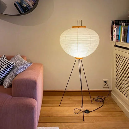 Lampe de Chevet Japonaise en Papier de Riz Akari