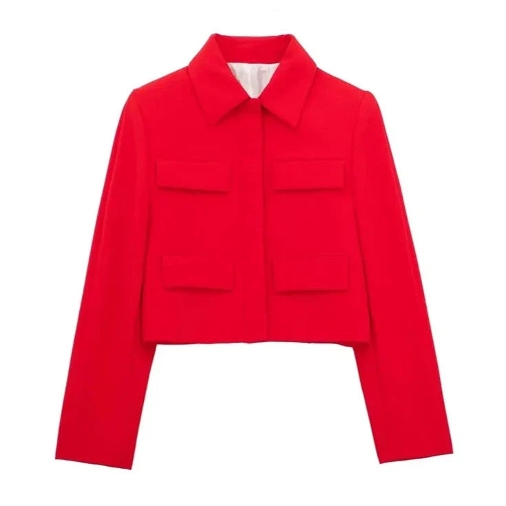 Manteau crop top