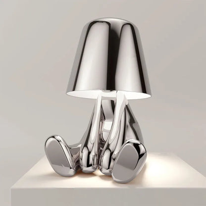 Lampe de chevet Tactile Rechargeable Or & Argent - lampechevetdesign.com
