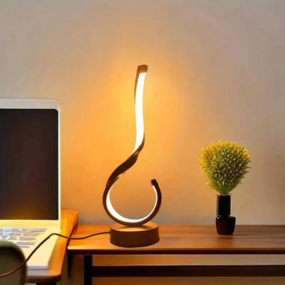 Lampe de Chevet Design Ondulé