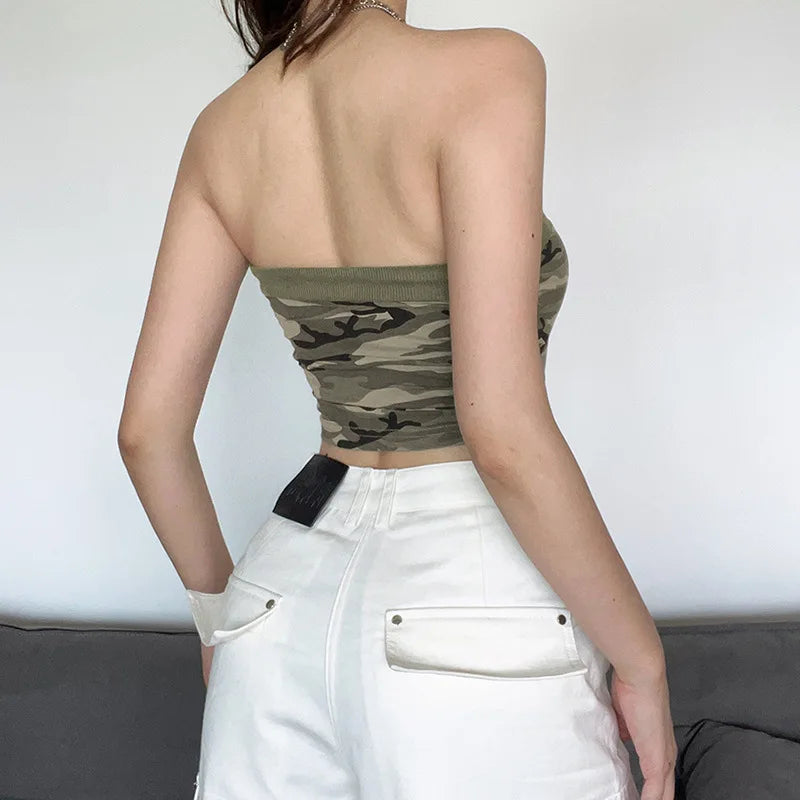 Camouflage crop top