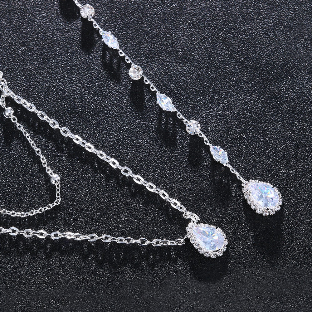 Collier de Dos Argent Mariage