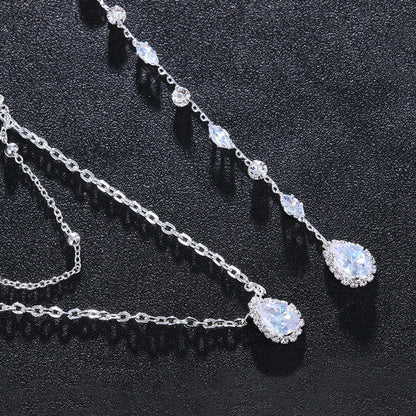 Collier de Dos Argent Mariage