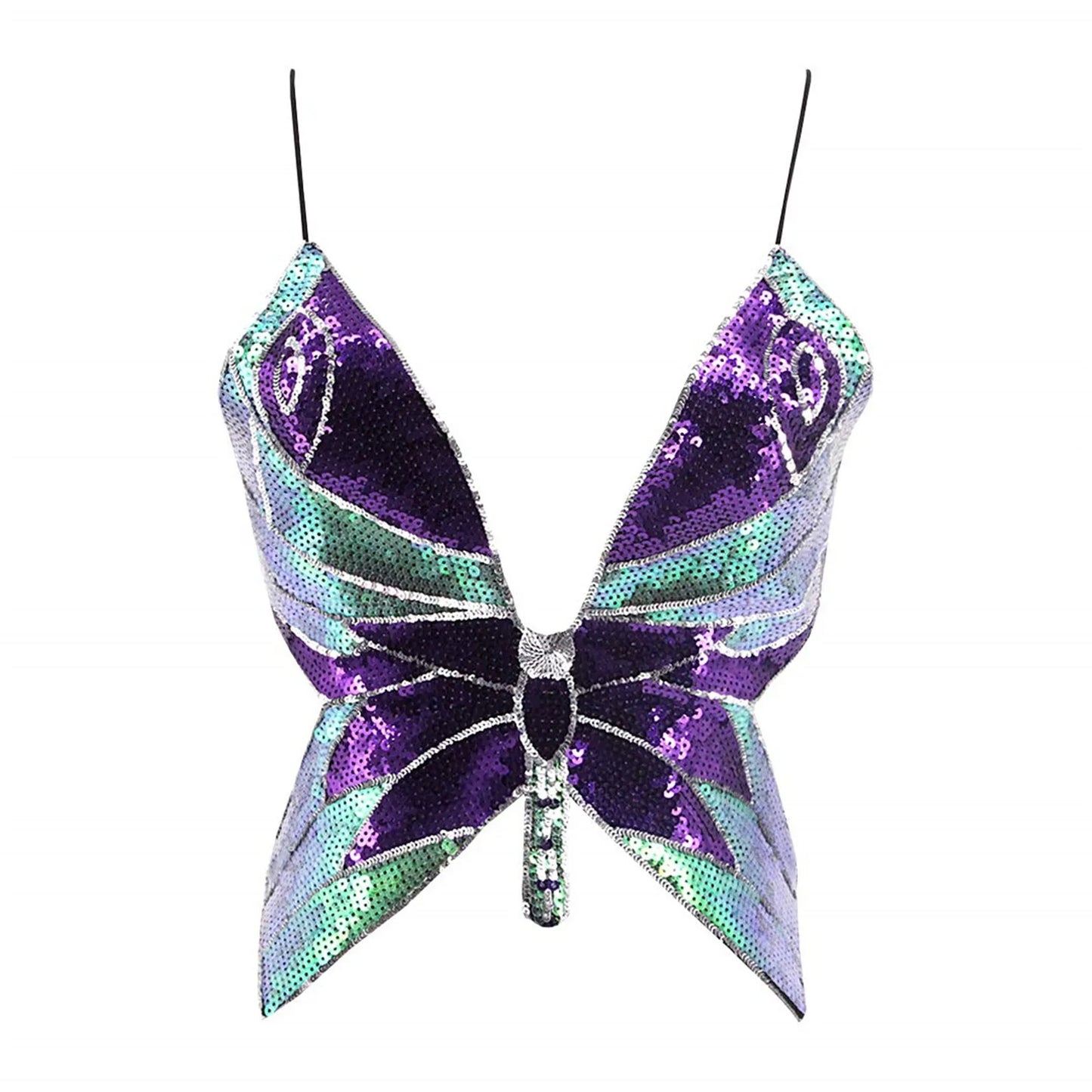 Crop top women papillon