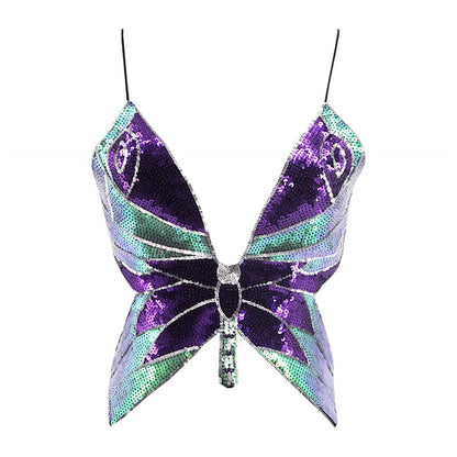 Crop top women papillon