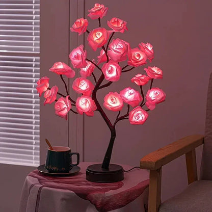 Lampe de chevet Roses Lumineuses Colorées