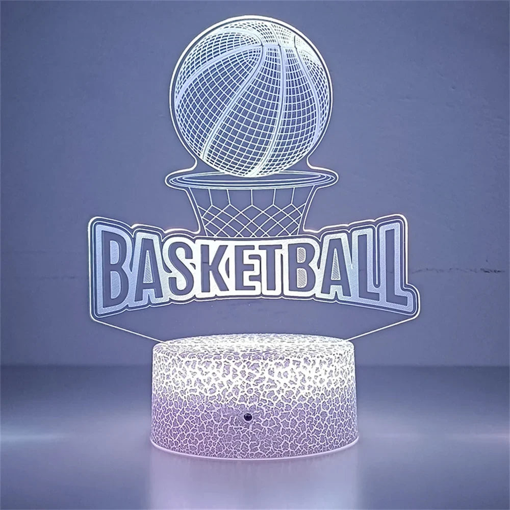 Lampe de Chevet 3D Basketball Tactile LED