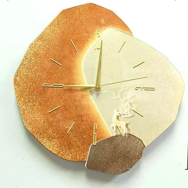 Horloge Murale en Bois - Élégance Silencieuse pour Votre Intérieur