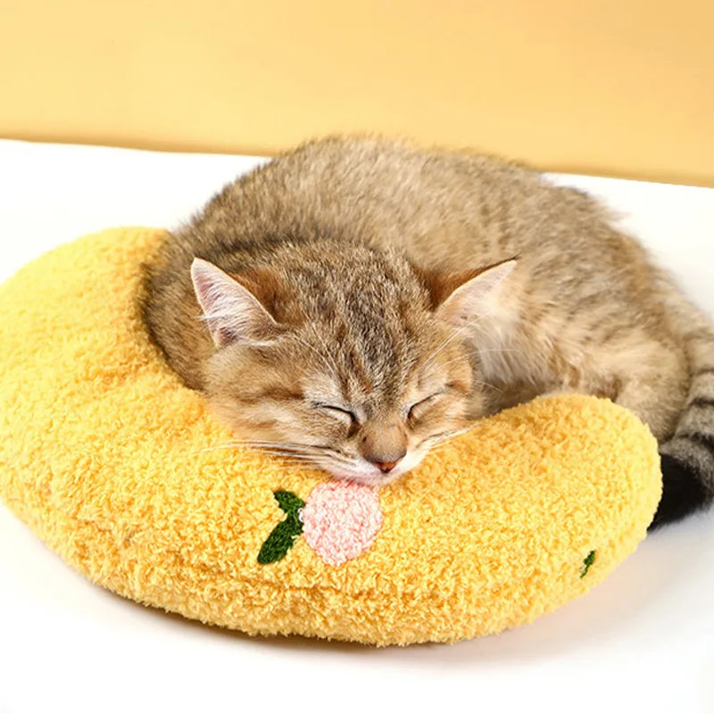 Coussin peluche pour chat
