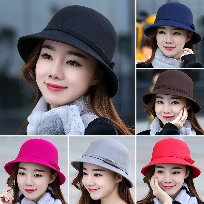 Chapeau Melon Cloche Femme - Ajustable