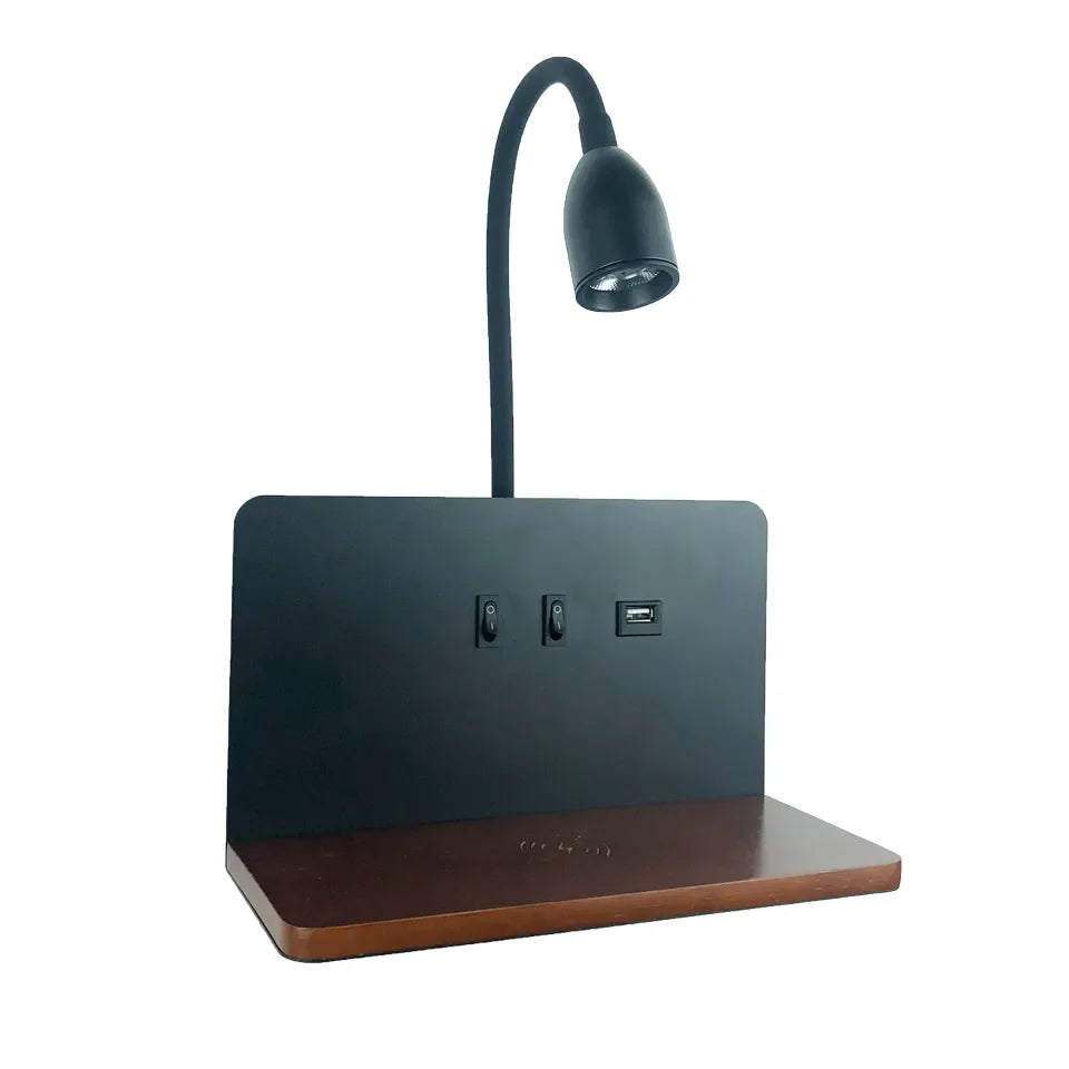 Lampe de chevet Murale Tactile avec Chargeur de Téléphone