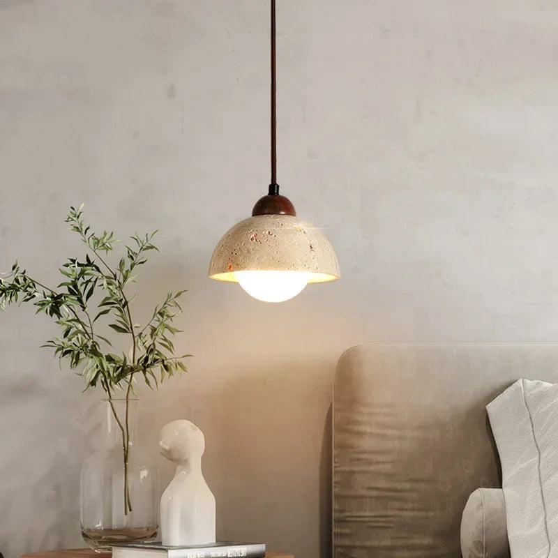 Lampe de Chevet Suspendue en Pierre Moderne