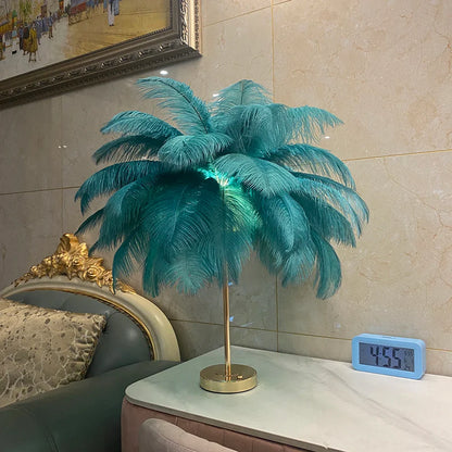 Lampe de chevet Plumes Tactile LED