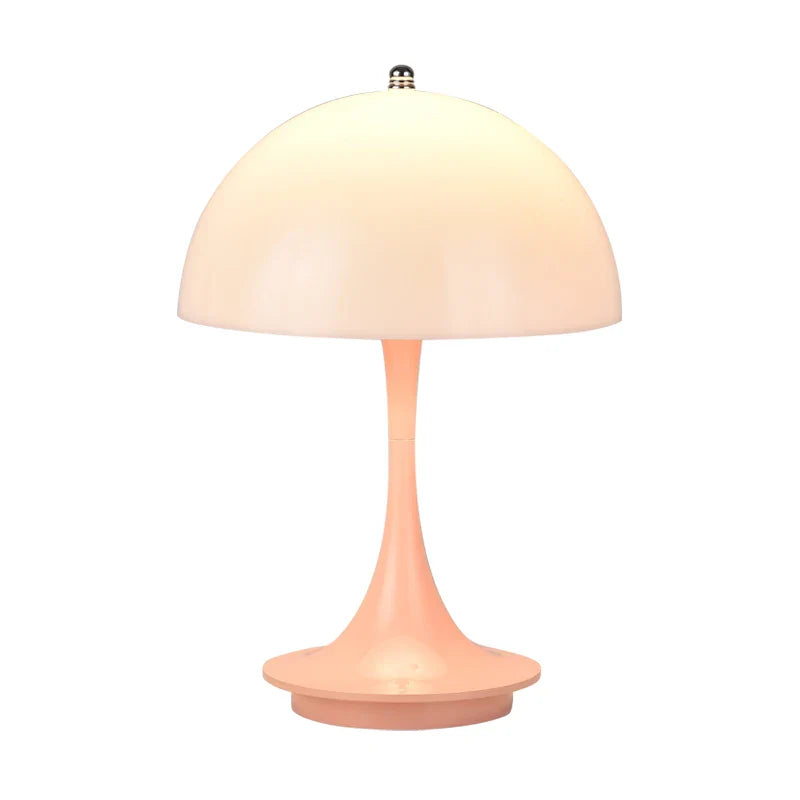 Mushroom table lamp PC luminous lampshade rechargeable desk lamp bedroom bedside decorative night light - lampechevetdesign.com