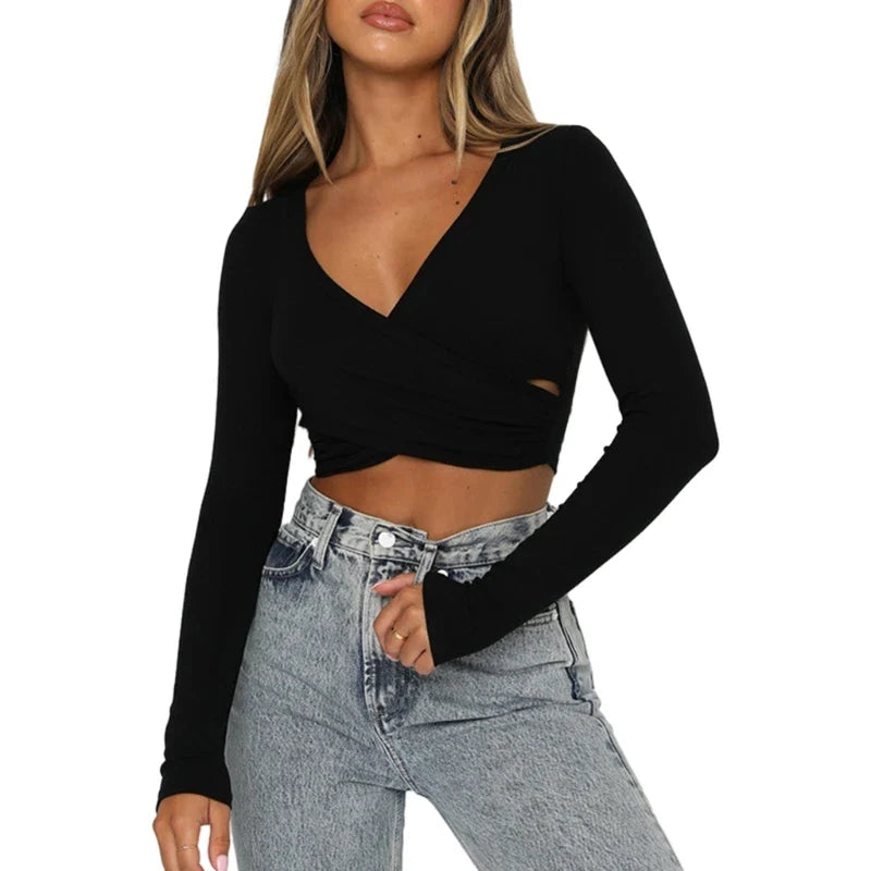 Crop top croisé