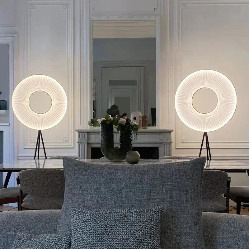 Lampe De Chevet En Tissu Design Rond