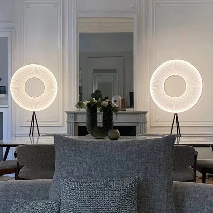 Lampe De Chevet En Tissu Design Rond