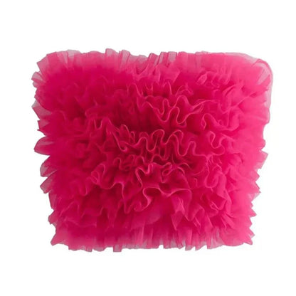 Crop top en tulle femme