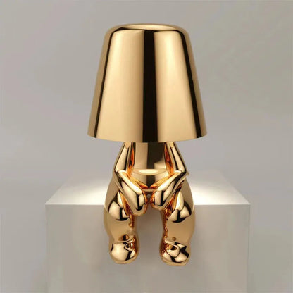 Lampe de chevet Tactile Rechargeable Or & Argent - lampechevetdesign.com