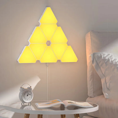 Lampe de chevet Murale LED Triangulaire RGB