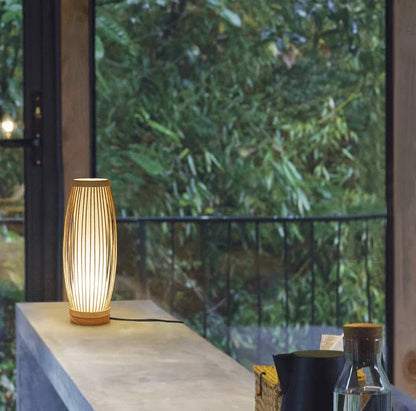 Lampe de Chevet Japonaise Zen en Bambou