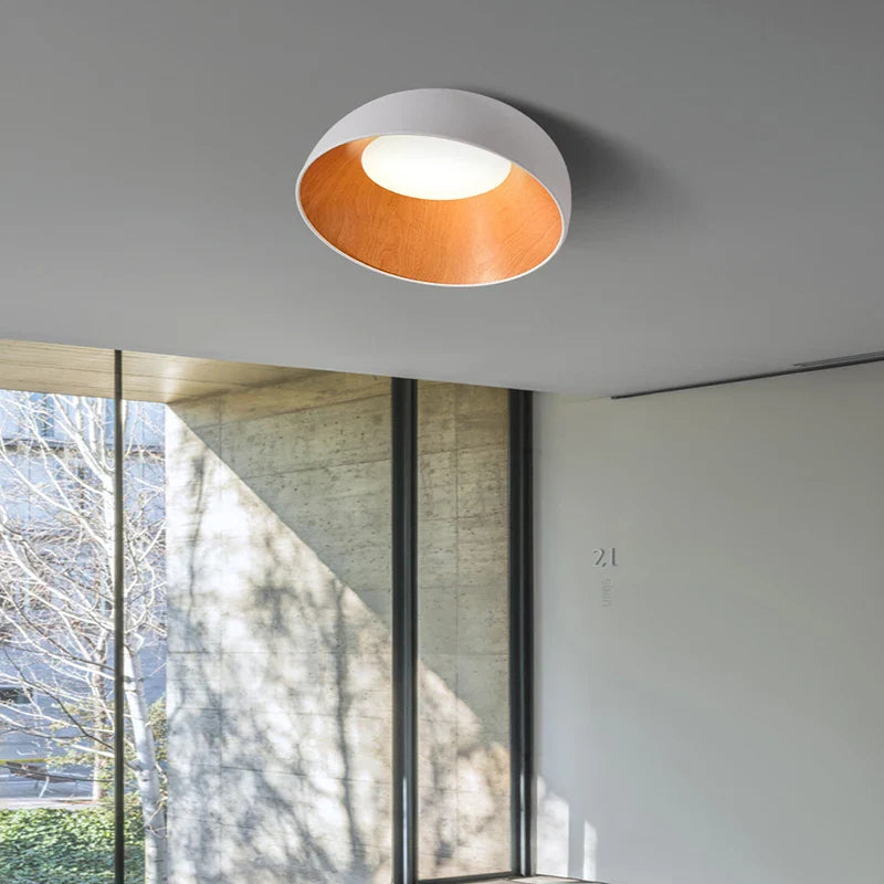 Lampe de chevet fixée au plafond en Bois Japonais