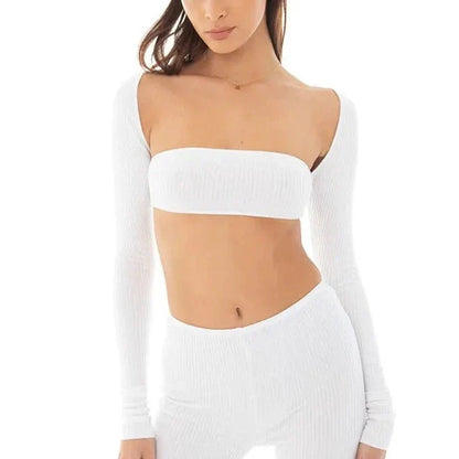 Crop top blanc chic