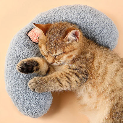 Coussin peluche pour chat