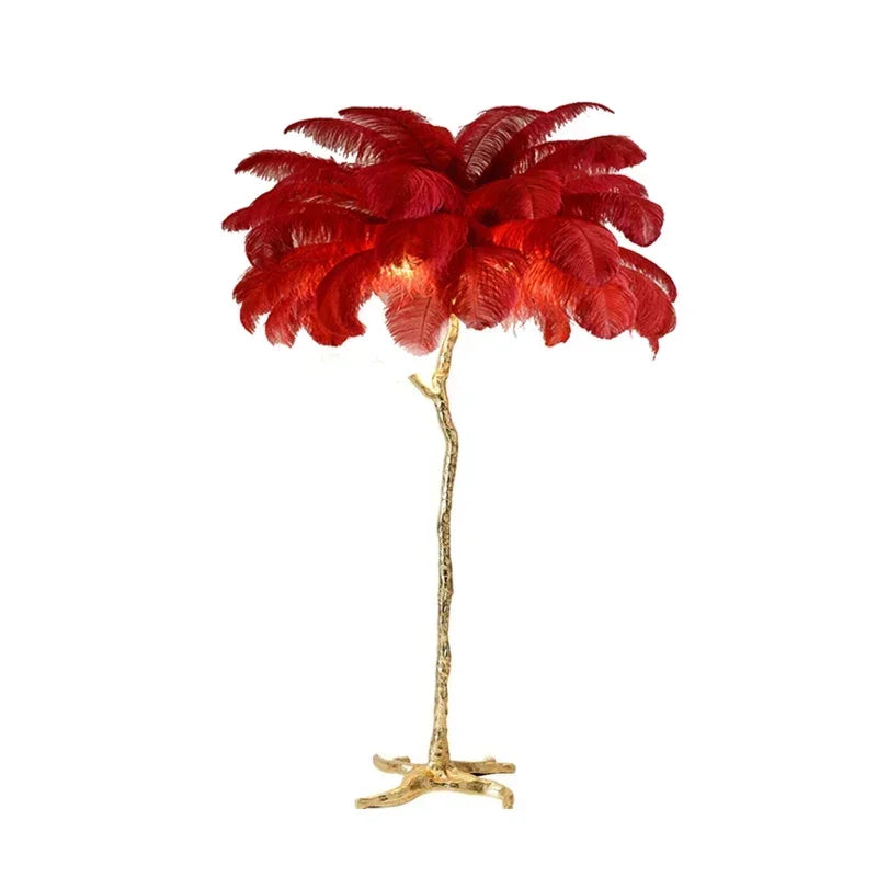 Lampe de Chevet à Plume sur Pied