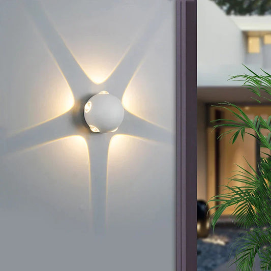 Applique Murale LED en Aluminium – Éclairage Moderne Design Boule IP65