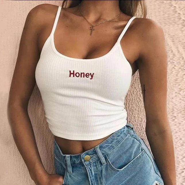Crop top honey femme