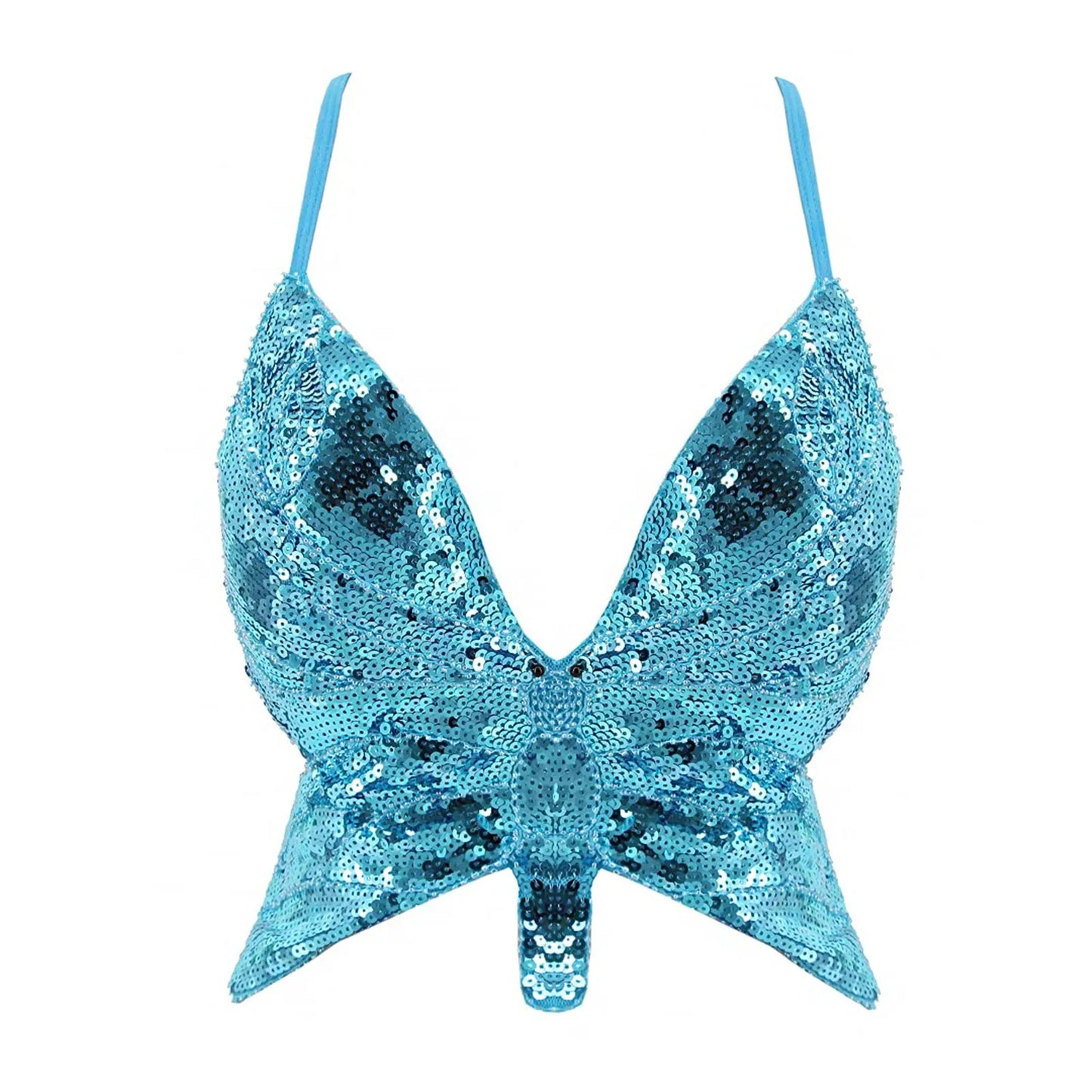 Femme crop tops papillon
