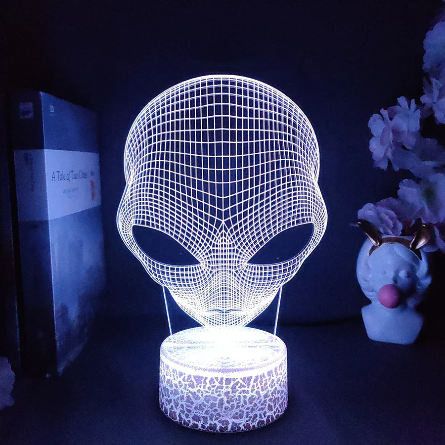 Lampe de chevet 3D Tactile Extraterrestre