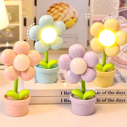Lampe de Chevet Fleurs LED Mini