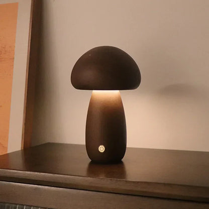 MushLume | Lampe en bois de champignon mystique