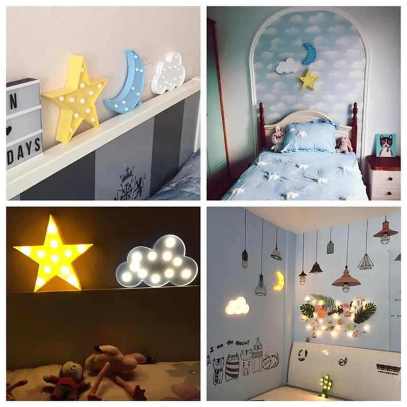 Lampe de chevet LED 3D Fantastique pour Enfants