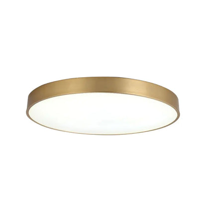 Lampe de Chevet Plafonnier LED Moderne Dorée Ronde