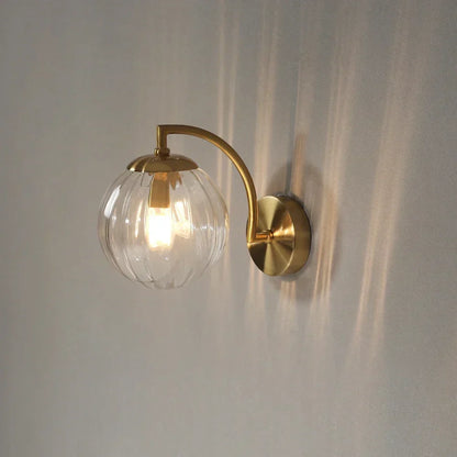 LuminOrb - Applique Murale en Verre Sphérique Moderne