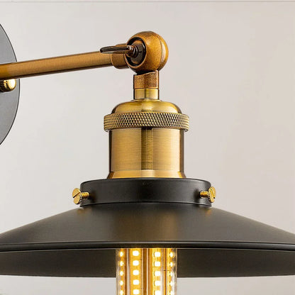 Lampe de chevet Murale Noir Rétro