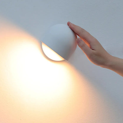 Lampe de chevet Murale Semi-Sphère Noir et Blanc